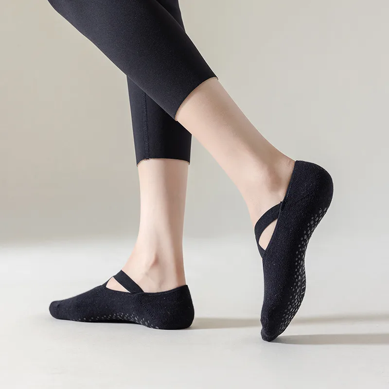 Non-slip Yoga Socks Pilates Socks Women's Floor Professional Sports Strap Spring And Summer Cotton  Foreign Trade Sports Socks display picture 3