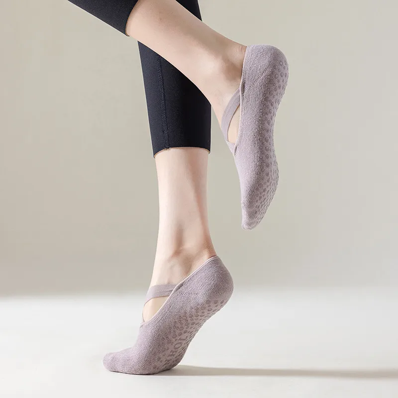 Non-slip Yoga Socks Pilates Socks Women's Floor Professional Sports Strap Spring And Summer Cotton  Foreign Trade Sports Socks display picture 4