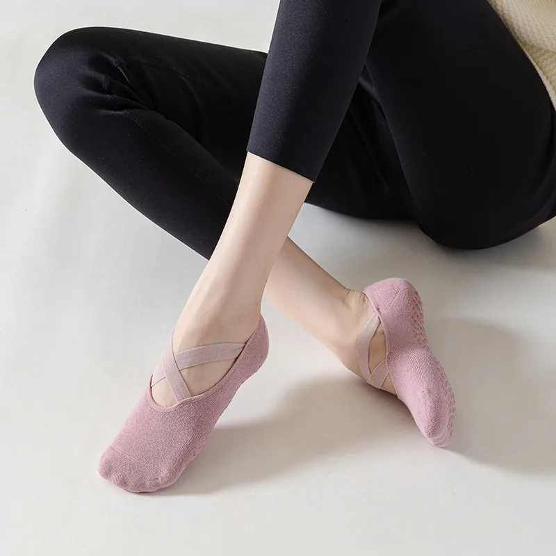 Non-slip Yoga Socks Pilates Socks Women's Floor Professional Sports Strap Spring And Summer Cotton  Foreign Trade Sports Socks display picture 5