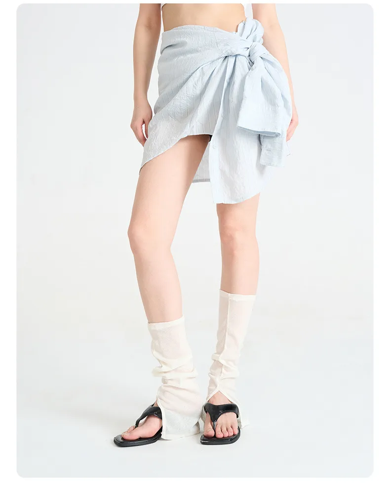 Summer Solid Color Women's Calf Socks With Slits, Stacked Socks, Thin Leg Warmers, Sock Covers display picture 5