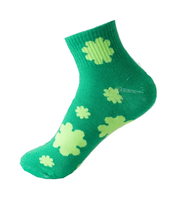 Polyester Cotton Material | Clover Stripe Printing | Soft And Comfortable Tube Socks, Casual Wear Essential display picture 5