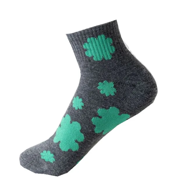 Polyester Cotton Material | Clover Stripe Printing | Soft And Comfortable Tube Socks, Casual Wear Essential display picture 8