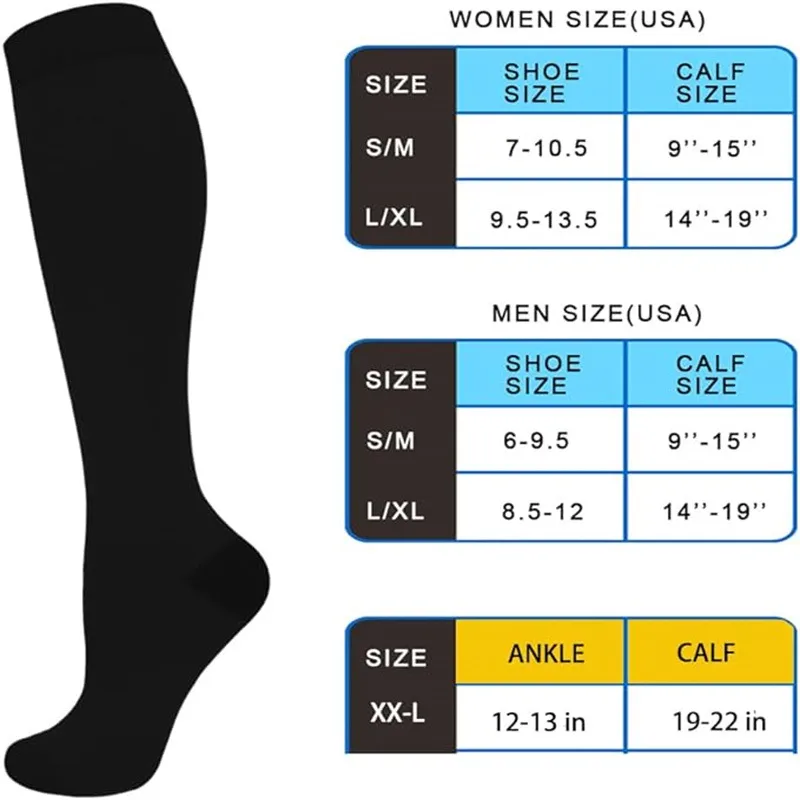 Compression Socks Sports Compression Socks Compression Socks Sports Elastic Socks Stockings Suit display picture 1