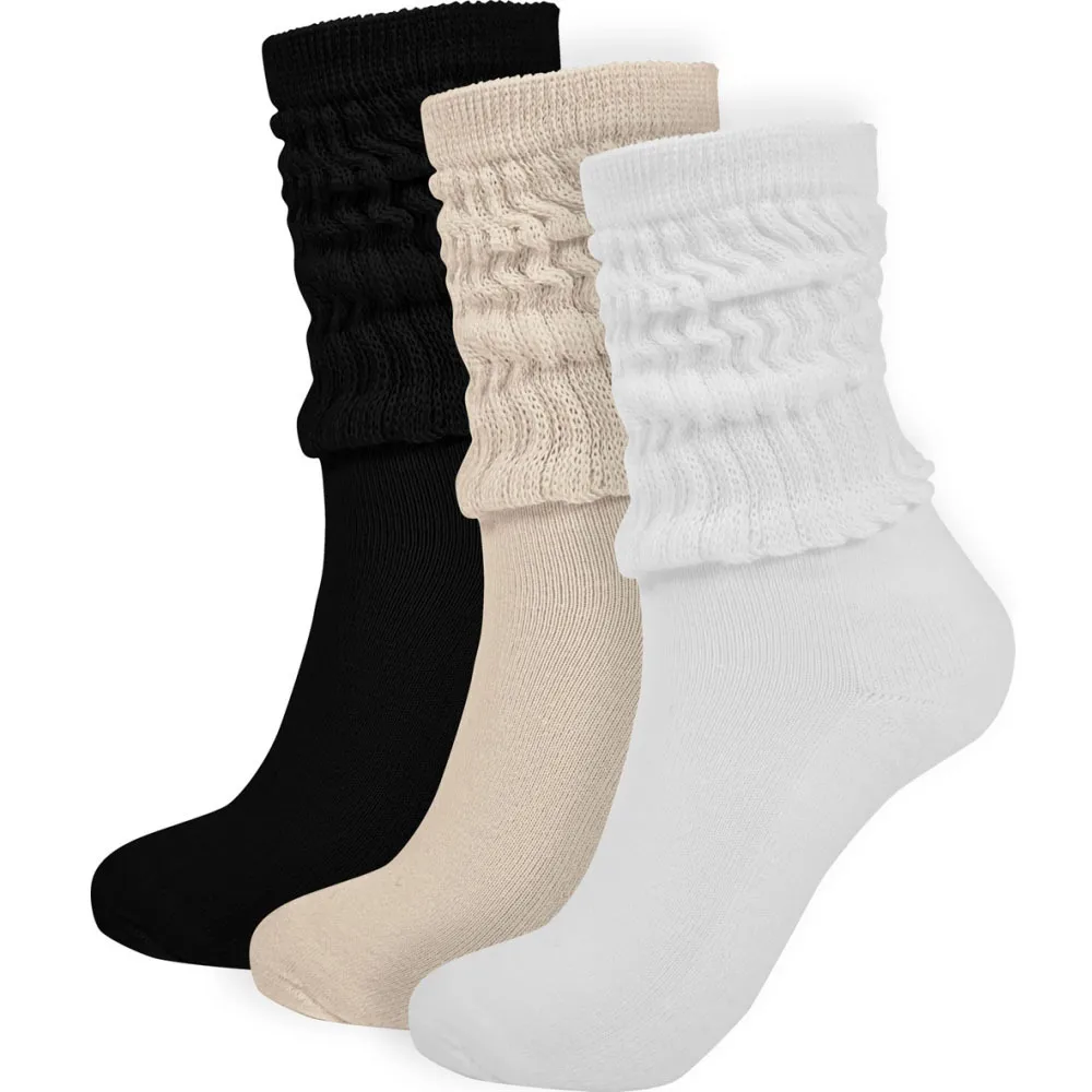 Style Long Thick Casual Socks Macaron High Socks Loose Bubble Socks  Foreign Trade Socks Wholesale display picture 1