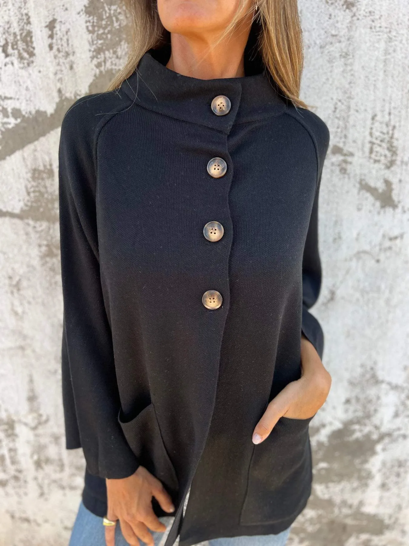 Autumn And Winter New  Women's Clothing   Lapel Long Sleeve Casual Cardigan Solid Color Knitted Jacket For Women display picture 5