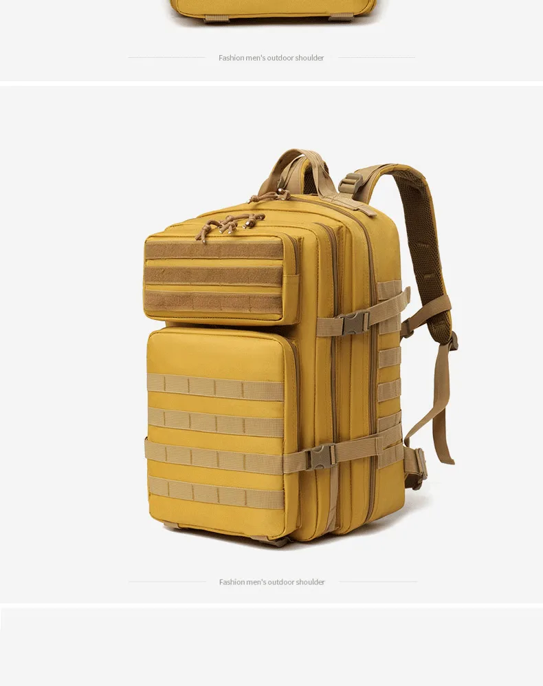 New Tactical Attack 3P Camouflage Backpack Multifunctional Large Capacity 45L Outdoor Sports Camping Mountaineering Backpack display picture 15