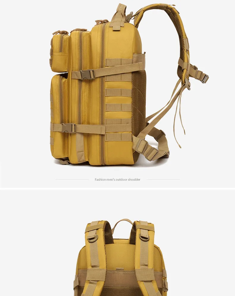 New Tactical Attack 3P Camouflage Backpack Multifunctional Large Capacity 45L Outdoor Sports Camping Mountaineering Backpack display picture 16