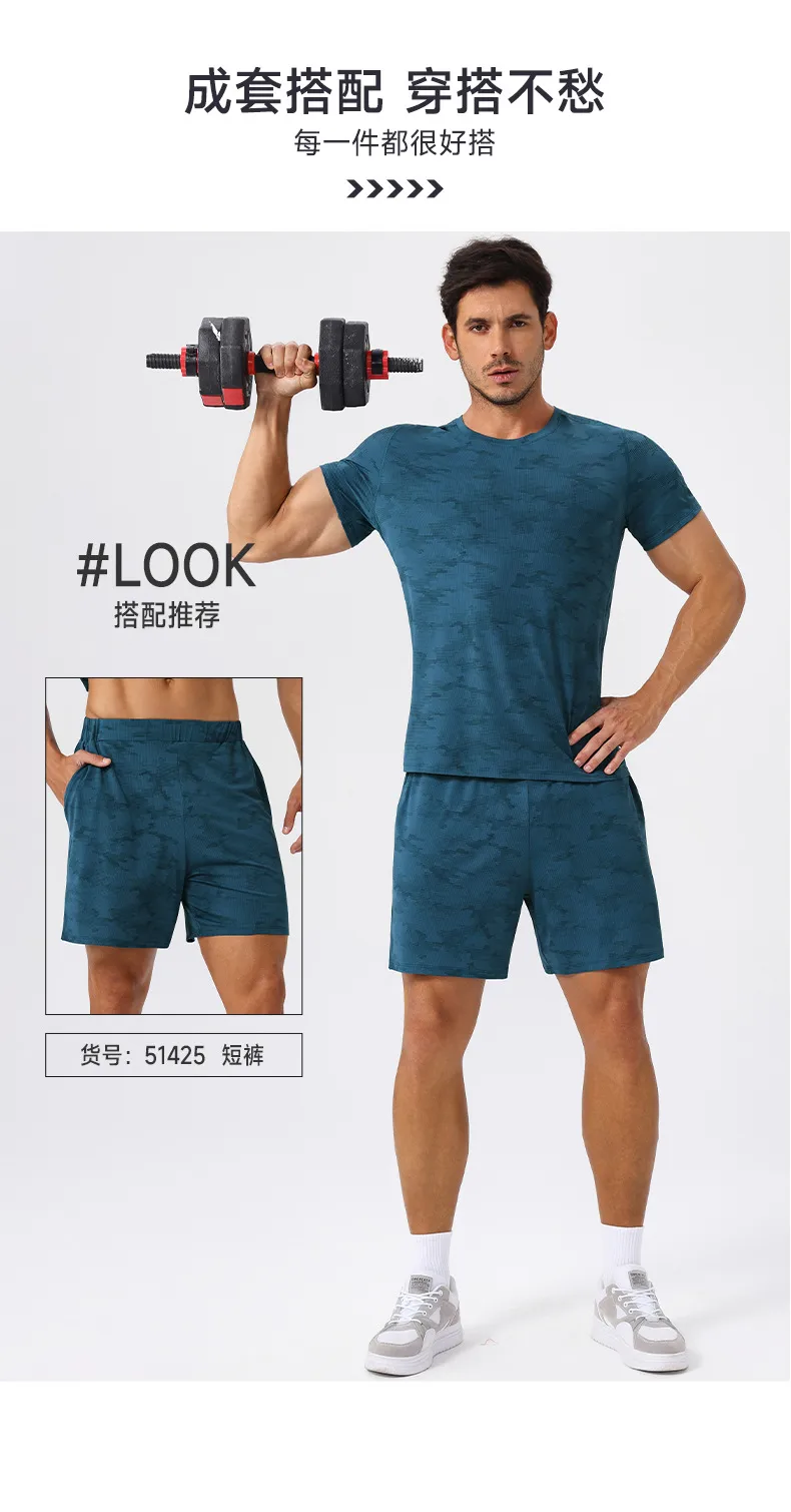 Men's Loose Sports Short-sleeved Cool Breathable Sports Running T-shirt Outdoor Leisure Fitness Training Quick-drying Short-sleeved display picture 10
