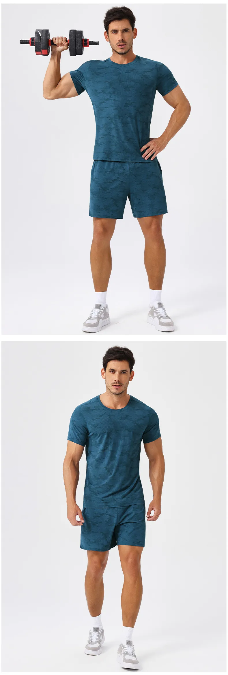 Men's Loose Sports Short-sleeved Cool Breathable Sports Running T-shirt Outdoor Leisure Fitness Training Quick-drying Short-sleeved display picture 14