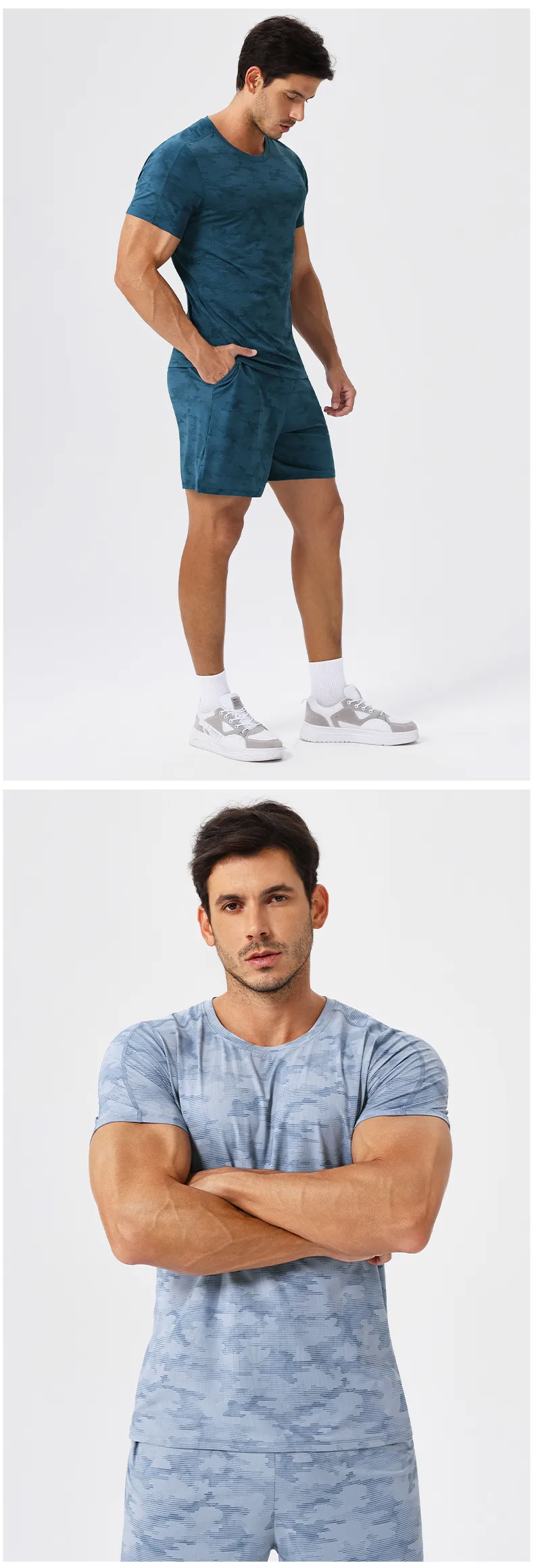 Men's Loose Sports Short-sleeved Cool Breathable Sports Running T-shirt Outdoor Leisure Fitness Training Quick-drying Short-sleeved display picture 15