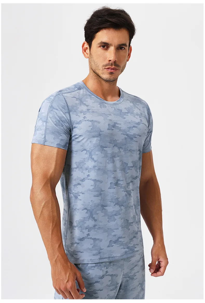 Men's Loose Sports Short-sleeved Cool Breathable Sports Running T-shirt Outdoor Leisure Fitness Training Quick-drying Short-sleeved display picture 16