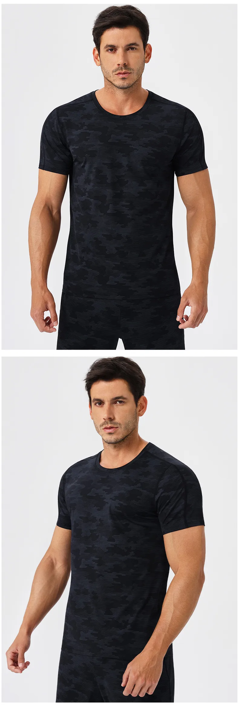 Men's Loose Sports Short-sleeved Cool Breathable Sports Running T-shirt Outdoor Leisure Fitness Training Quick-drying Short-sleeved display picture 19