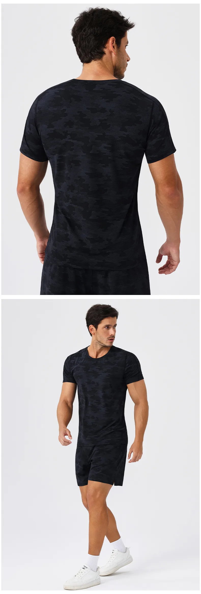 Men's Loose Sports Short-sleeved Cool Breathable Sports Running T-shirt Outdoor Leisure Fitness Training Quick-drying Short-sleeved display picture 20