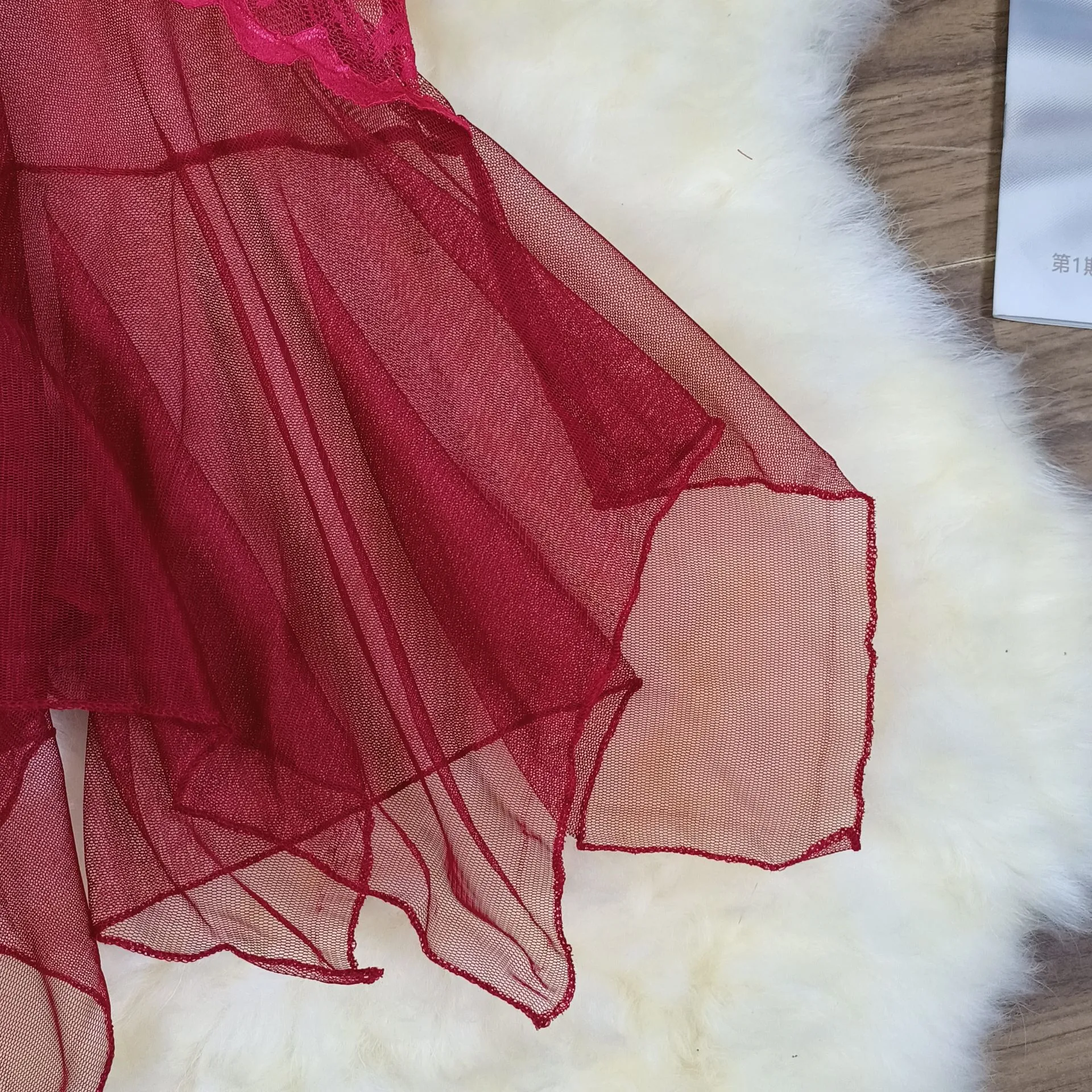 Sexy Lingerie Women's Mesh Deep V Sexy Pure Desire Pajamas Lace Sling Skirt Nightdress display picture 5
