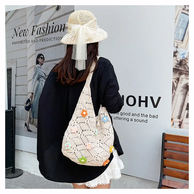 New  Bags New And New Tote Bags Beach Bags Knitted Bags Hollow Bags Biscima Style Woven Bags display picture 4