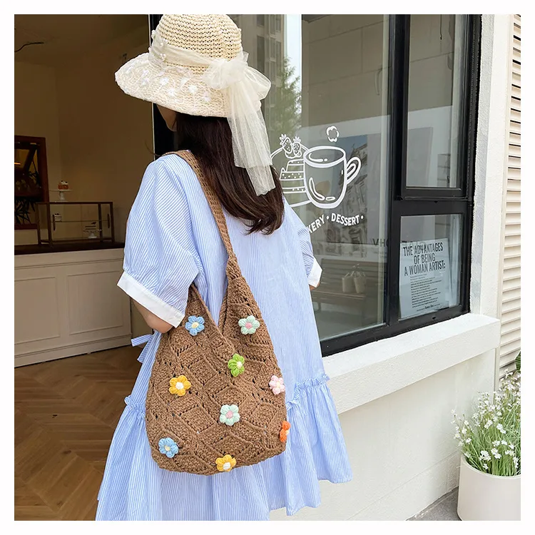 New  Bags New And New Tote Bags Beach Bags Knitted Bags Hollow Bags Biscima Style Woven Bags display picture 16
