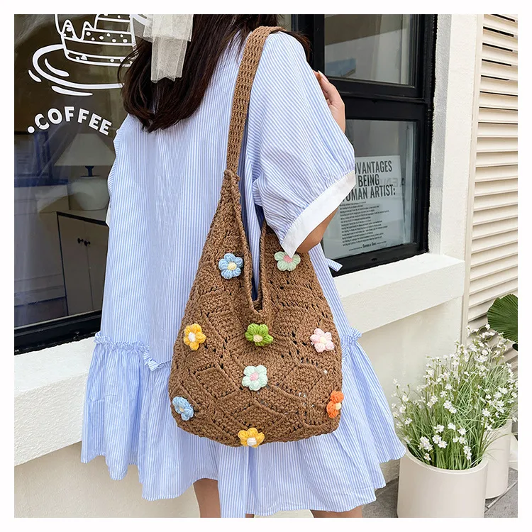 New  Bags New And New Tote Bags Beach Bags Knitted Bags Hollow Bags Biscima Style Woven Bags display picture 17