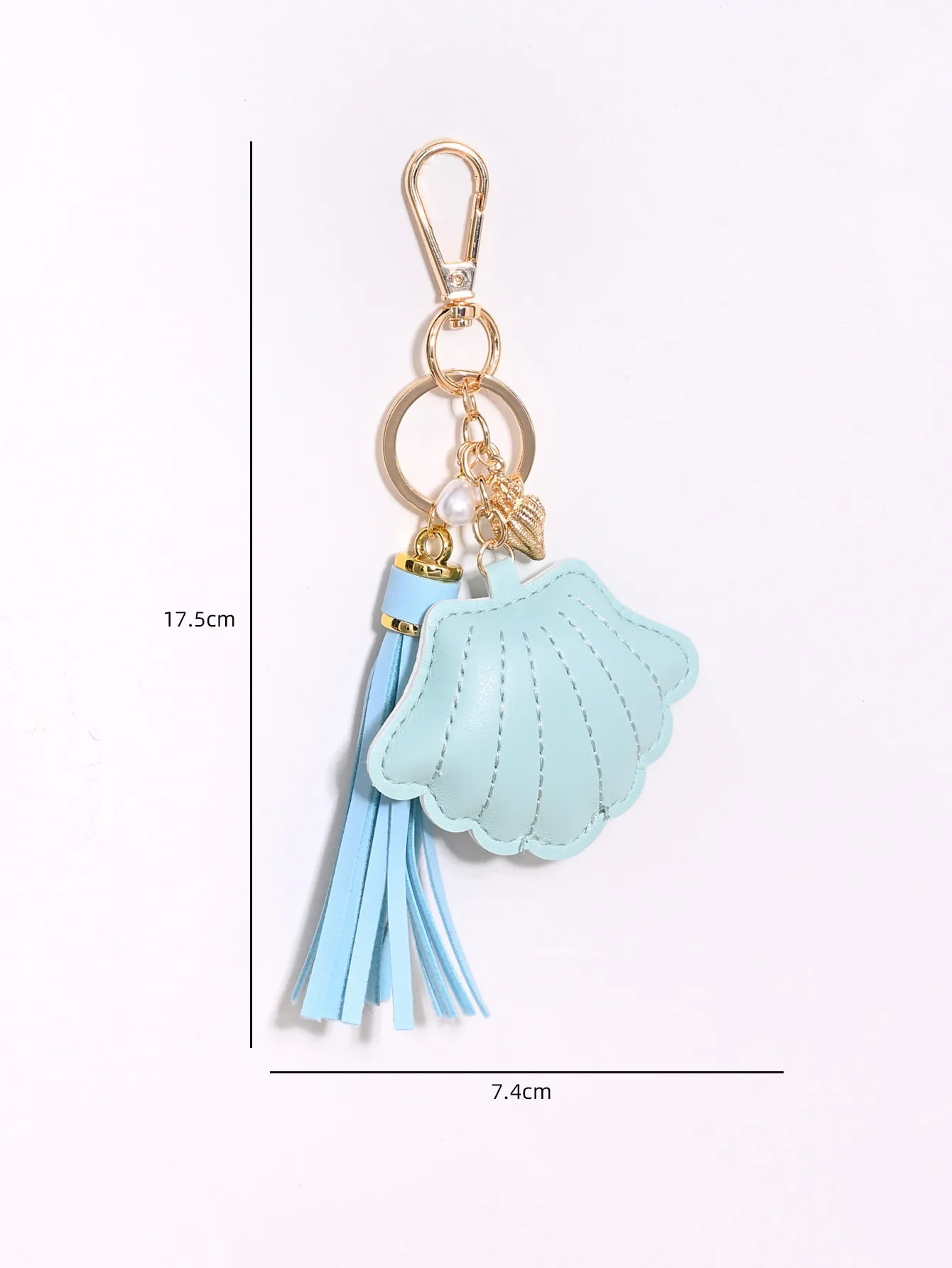 Shell Conch Pearl Tassel Keychain Europe And The United States  New Ocean Wind Bag Car Key Pendant Wholesale display picture 1