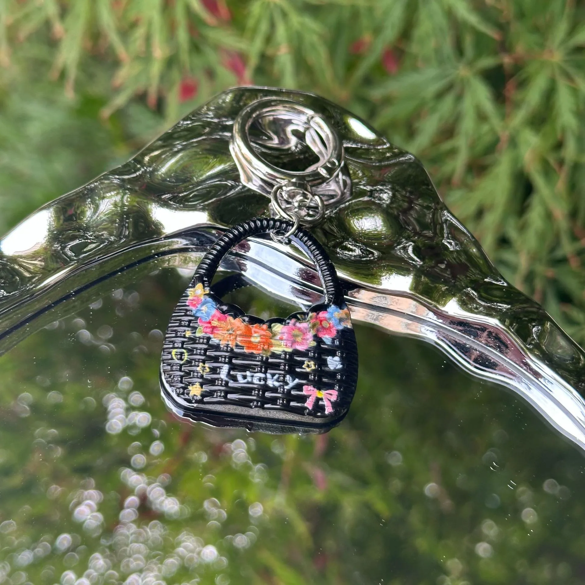 Trendy New Alloy Woven Small Floral Multi-Color Bag Pendant Mobile Phone Chain Keychain Car Pendant Accessories display picture 16
