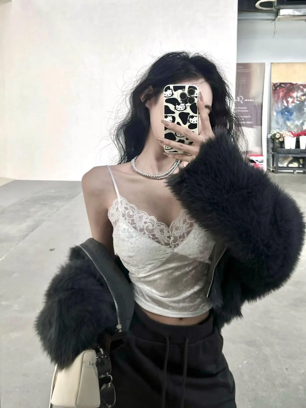 8866# Pure Desire Lace Gold Velvet Stitching Sling Strap Joker Comfortable Covering Comfortable Breast Autumn And Winter Beautiful Back Jacket Bra display picture 8