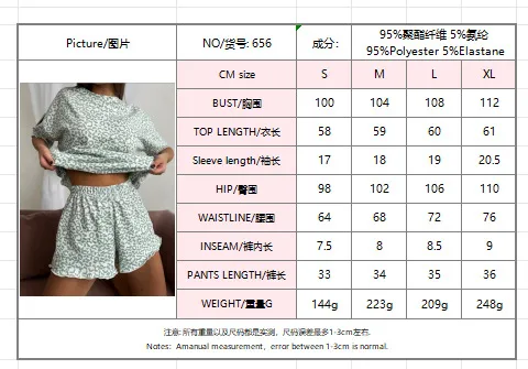 Wild   Fashion Loose Leopard Print Short-sleeved Shorts Foreign Trade Pajamas Suit Home Clothes For Women display picture 1