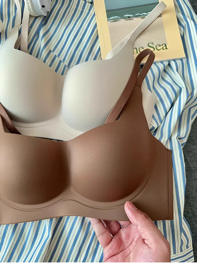 Gather-up Underwear Girl's Small Chest Show Large Upper Collapsed Auxilary Breast Anti-sagging Soft Support No Steel Rings Collapsed Auxilary Breast Bra display picture 4