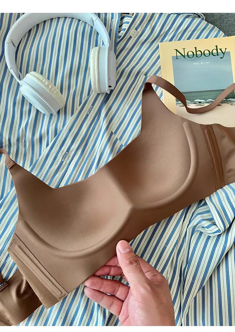 Gather-up Underwear Girl's Small Chest Show Large Upper Collapsed Auxilary Breast Anti-sagging Soft Support No Steel Rings Collapsed Auxilary Breast Bra display picture 5