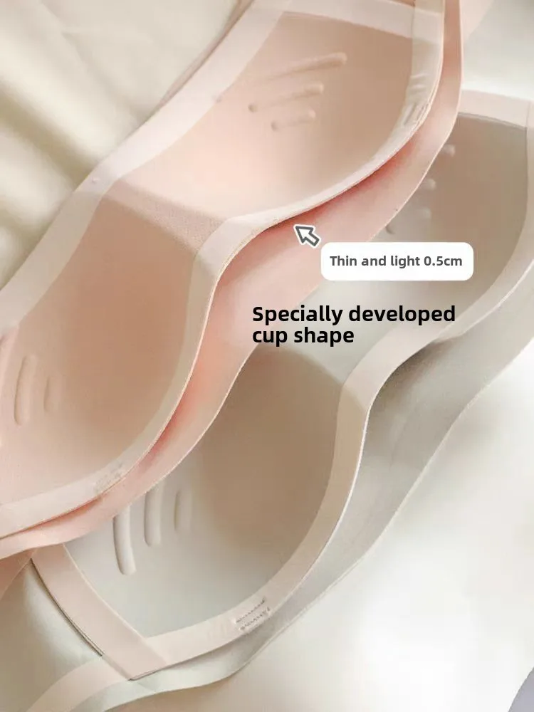 Factory Direct Thin Suspended Tube Chest Small Chest Gathered Large Seamless Underwear Women's Anti-sagging Bra A Generation Of Hair display picture 3