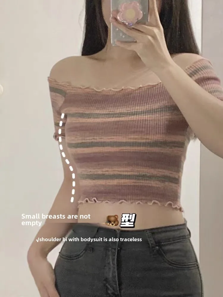 Factory Direct Thin Suspended Tube Chest Small Chest Gathered Large Seamless Underwear Women's Anti-sagging Bra A Generation Of Hair display picture 5