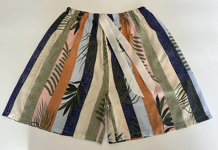 [Special Offer] Foreign Trade Tailstock Cotton Silk Pajama Pants Women's Summer Thin Artificial Cotton Shorts Loose Casual Home Pants display picture 5