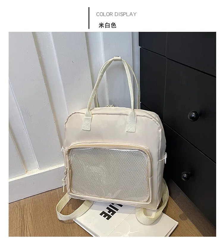 One-Shoulder Crossbody Bag, Cute Bag, Female Soft Girl Student Casual Transparent Bag, New Style Preppy Style Casual Tote Bag display picture 16