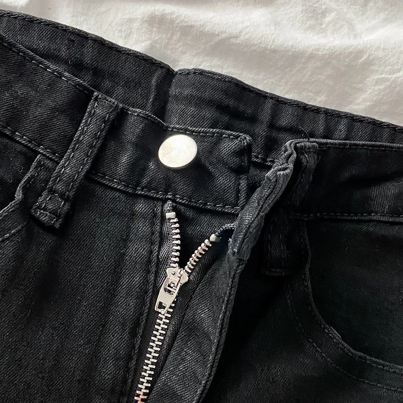 Black Jeans Women's Autumn And Winter Horseshoe Trousers High Waist Slim-Fit All-Match Stretch Floor Straight Micro-Flare Trousers display picture 4