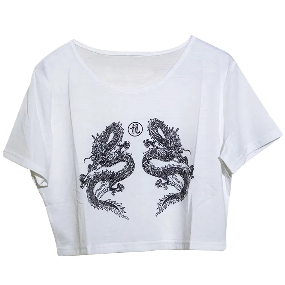 Cute Printing Loose Short Sleeve Short T-shirt Niche Thin Chic Spice Girl Jacket display picture 4