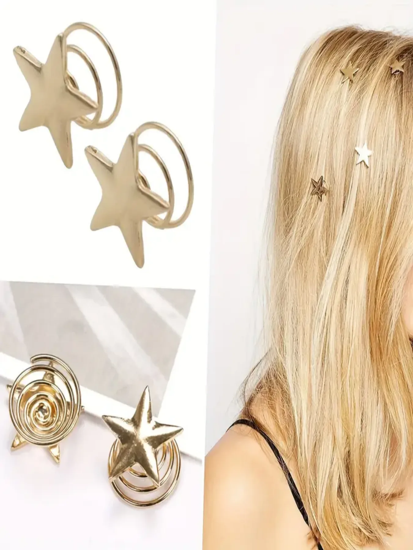 Women's Elegant Cute Holiday Wedding Party Curls Straight Hair Dreadlocks Hair Rings display picture 3