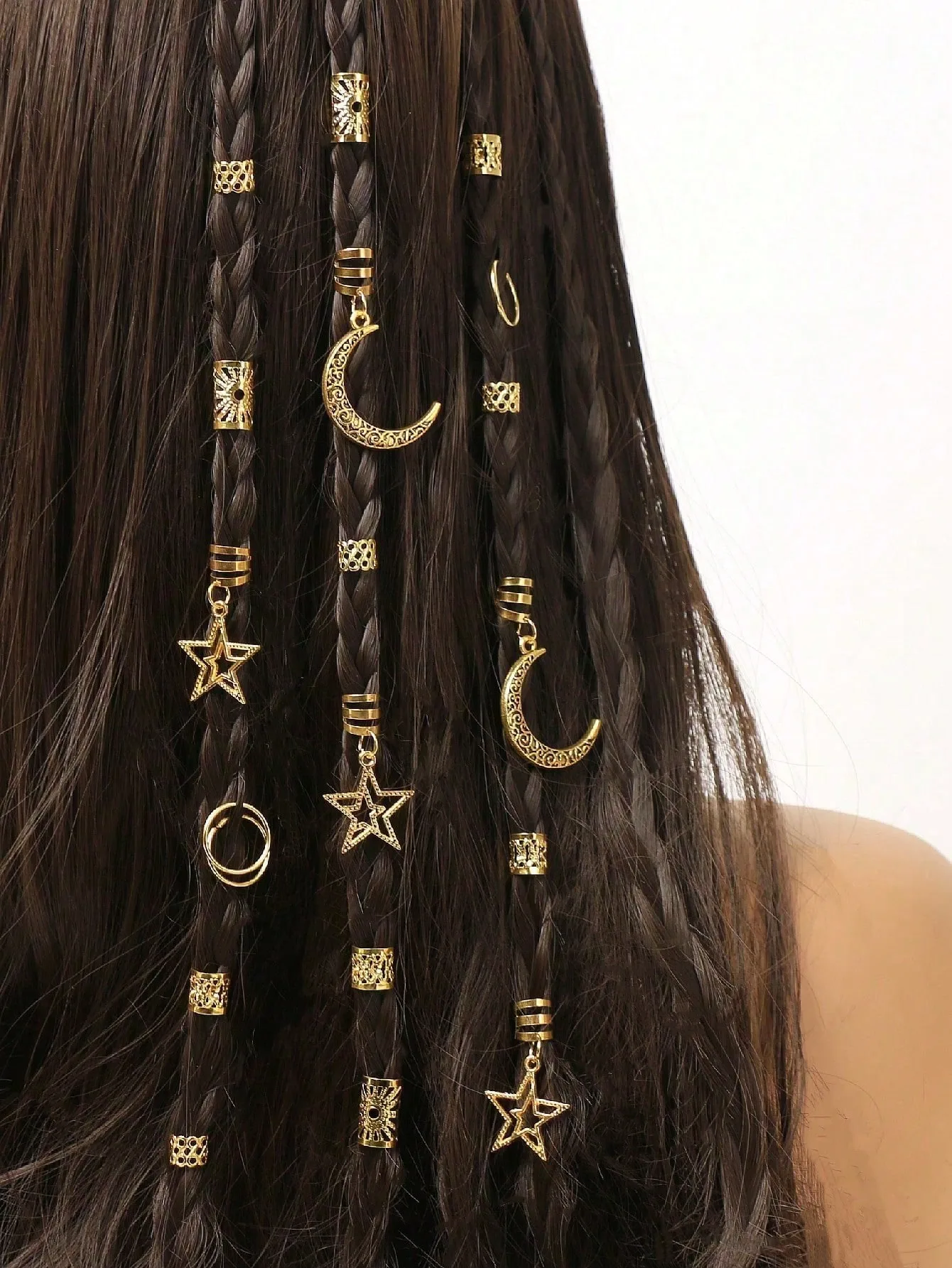 Women's Elegant Cute Holiday Party Street Curls Straight Hair Dreadlocks Hair Rings display picture 1