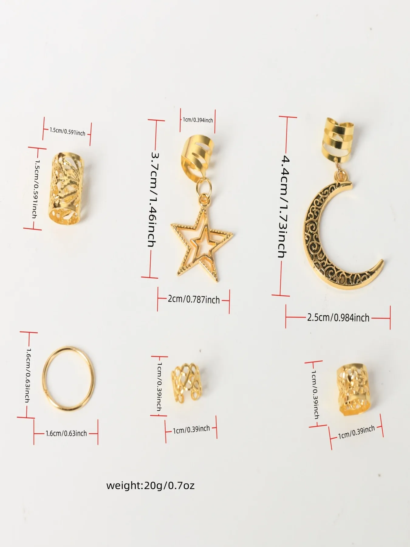 Women's Elegant Cute Holiday Party Street Curls Straight Hair Dreadlocks Hair Rings display picture 2