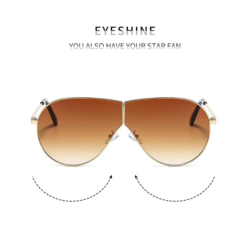 Summer New Outdoor Large Frame Frog Eyes Sunglasses Trendy Personalized Unisex Driving Sun Glasses Geometric Pattern Full Frame display picture 2