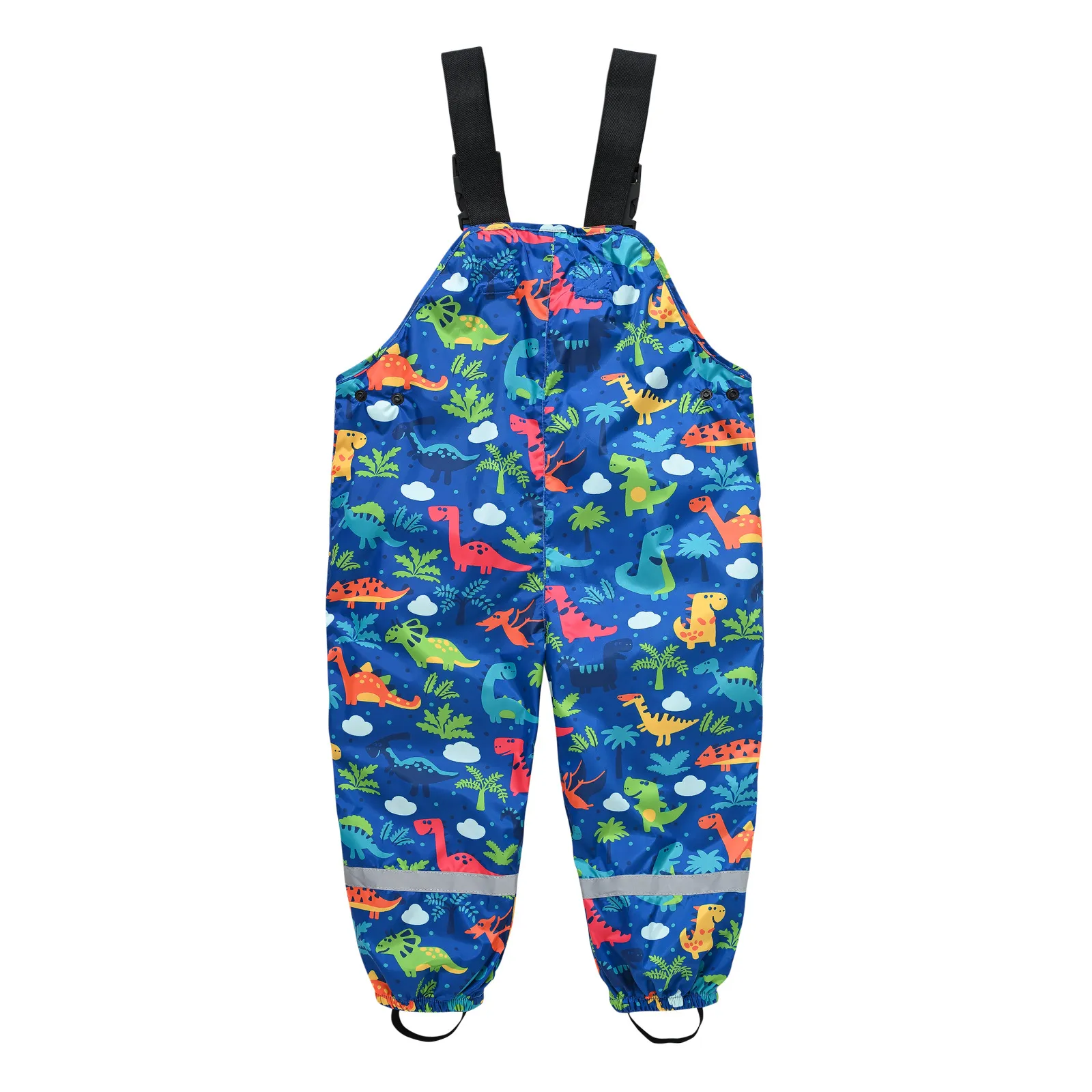 Children's Shoulder Strap Rain Pants Boys And Girls Baby Water Pants Children Rain Gear Kindergarten Children One-Piece Outdoor Technical Trousers display picture 8