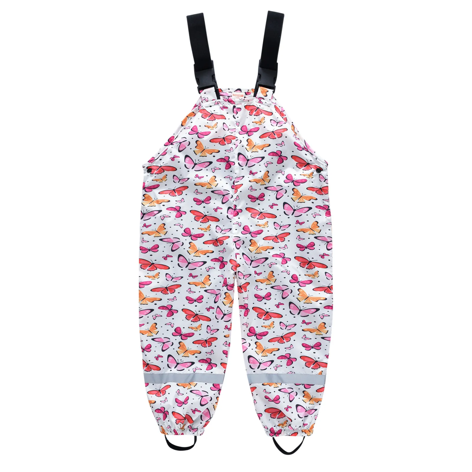 Children's Shoulder Strap Rain Pants Boys And Girls Baby Water Pants Children Rain Gear Kindergarten Children One-Piece Outdoor Technical Trousers display picture 11