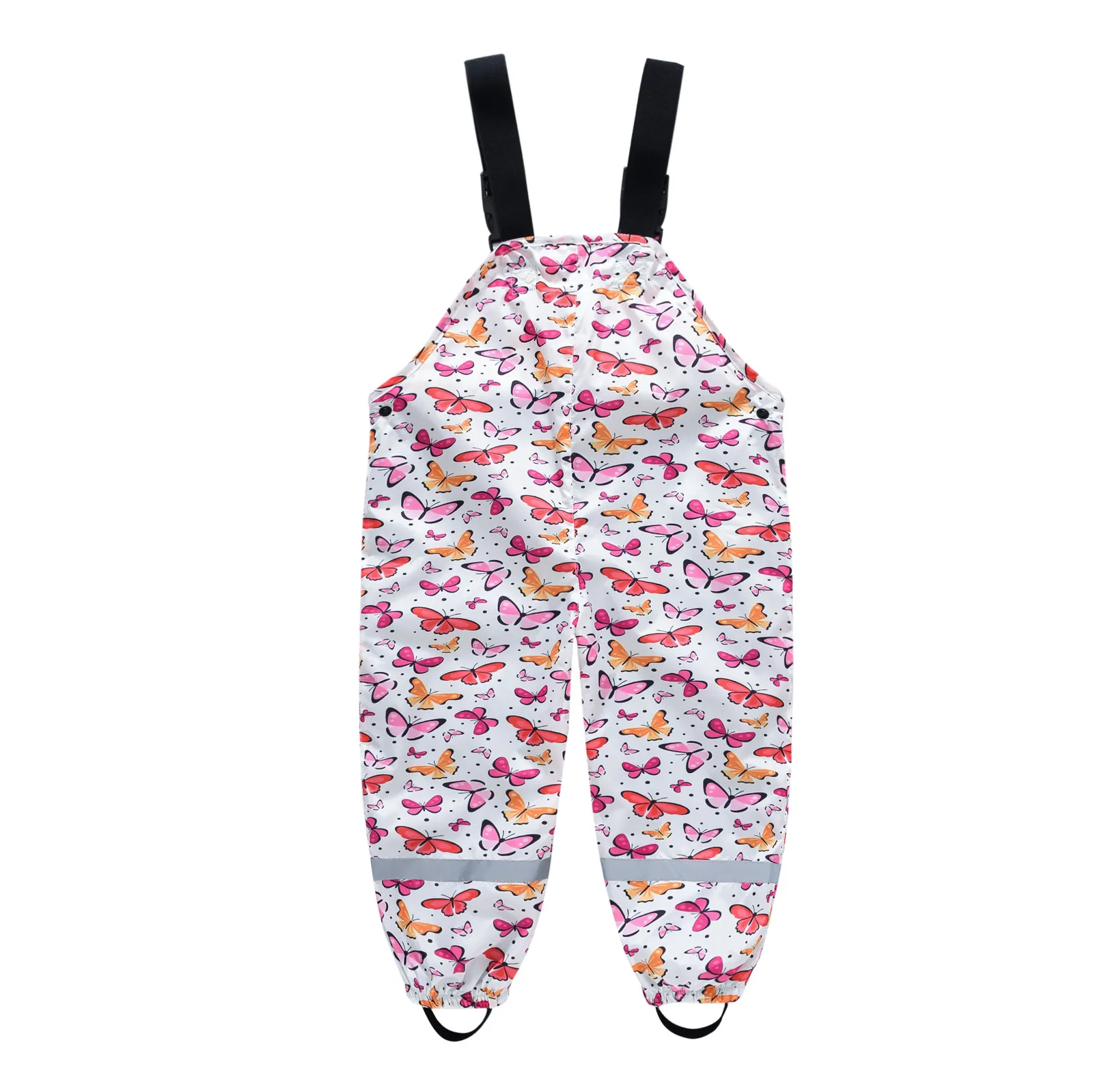 Children's Shoulder Strap Rain Pants Boys And Girls Baby Water Pants Children Rain Gear Kindergarten Children One-Piece Outdoor Technical Trousers display picture 12