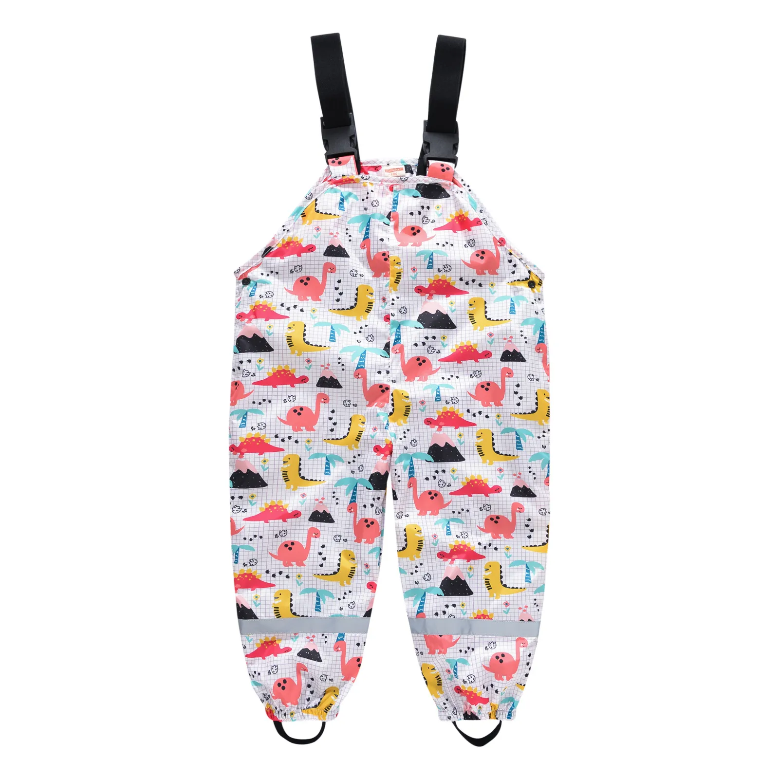 Children's Shoulder Strap Rain Pants Boys And Girls Baby Water Pants Children Rain Gear Kindergarten Children One-Piece Outdoor Technical Trousers display picture 13