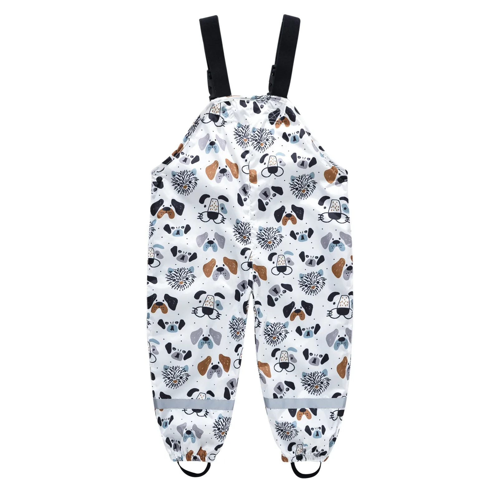 Children's Shoulder Strap Rain Pants Boys And Girls Baby Water Pants Children Rain Gear Kindergarten Children One-Piece Outdoor Technical Trousers display picture 16