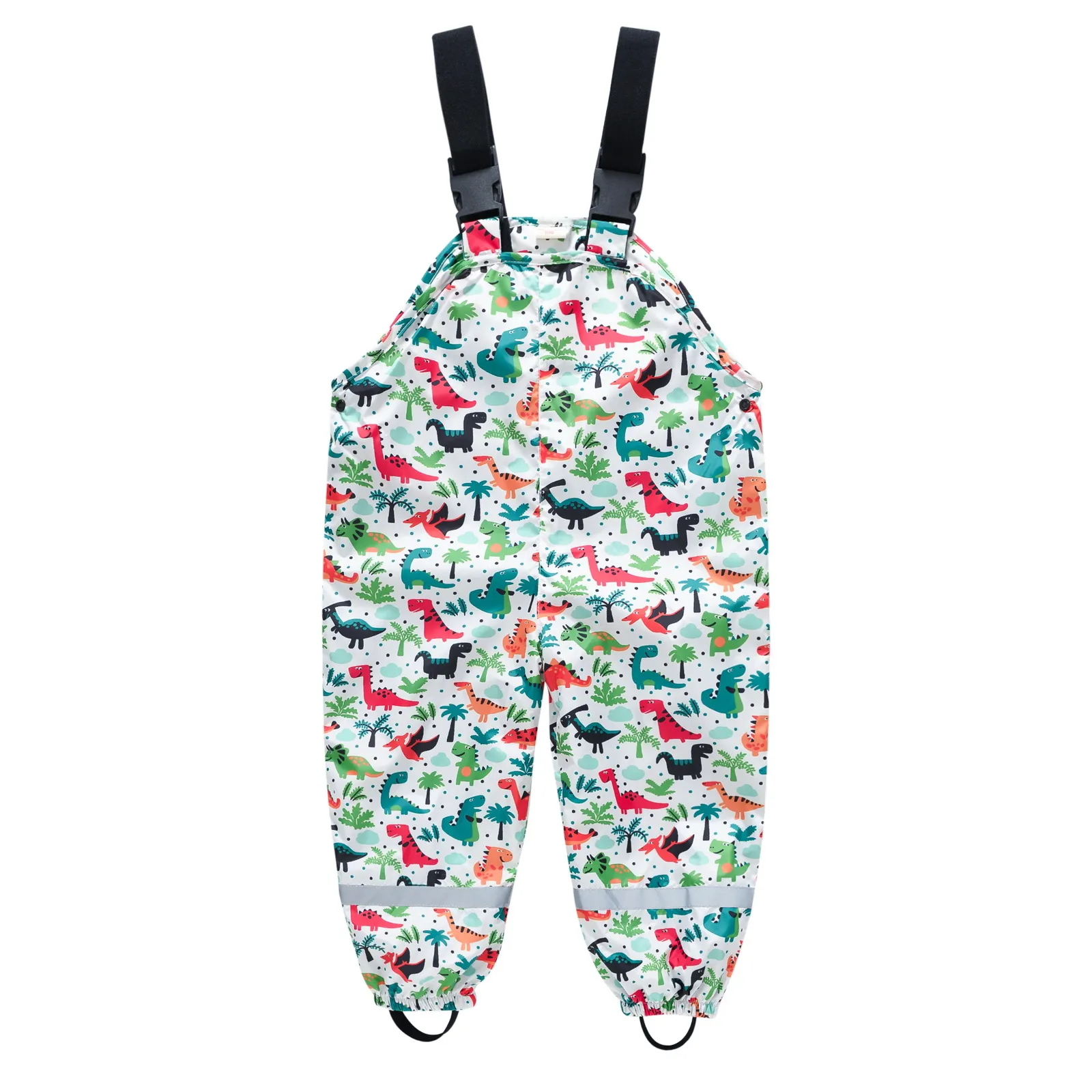 Children's Shoulder Strap Rain Pants Boys And Girls Baby Water Pants Children Rain Gear Kindergarten Children One-Piece Outdoor Technical Trousers display picture 19