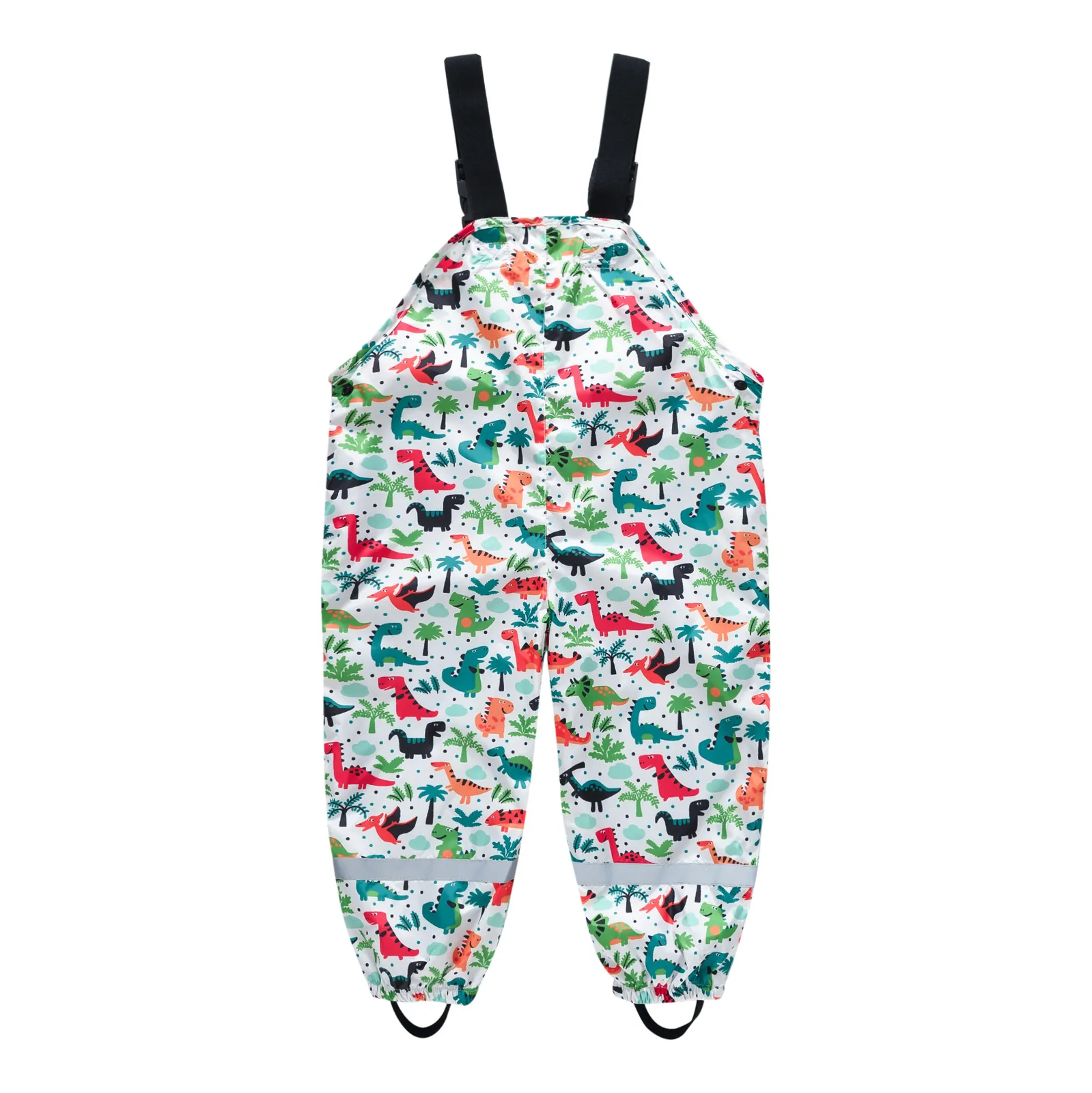 Children's Shoulder Strap Rain Pants Boys And Girls Baby Water Pants Children Rain Gear Kindergarten Children One-Piece Outdoor Technical Trousers display picture 20
