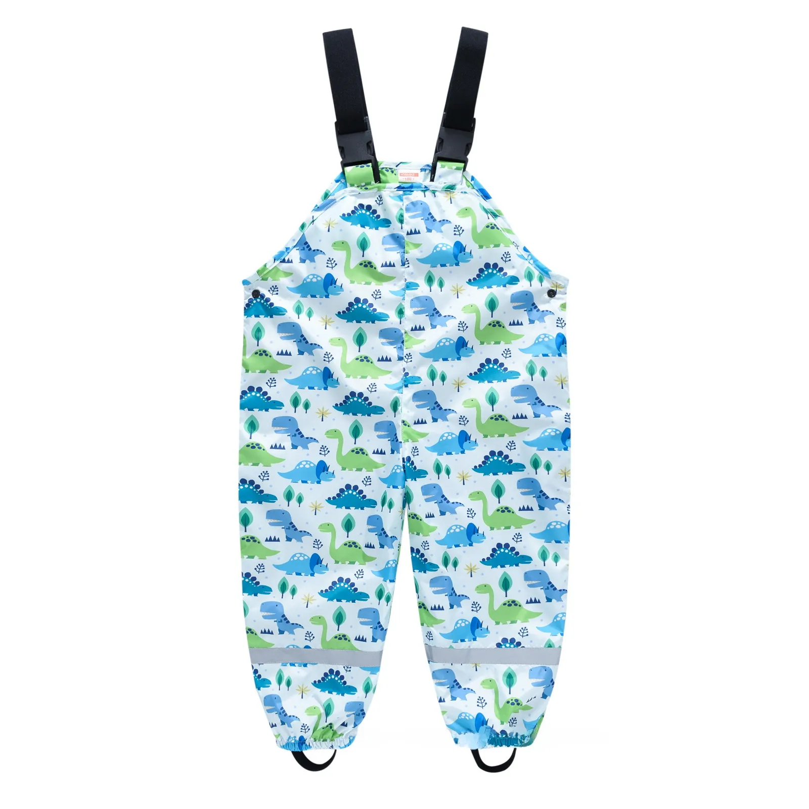 Children's Shoulder Strap Rain Pants Boys And Girls Baby Water Pants Children Rain Gear Kindergarten Children One-Piece Outdoor Technical Trousers display picture 21