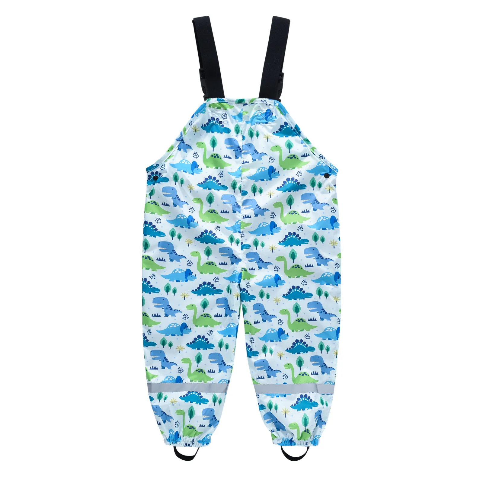 Children's Shoulder Strap Rain Pants Boys And Girls Baby Water Pants Children Rain Gear Kindergarten Children One-Piece Outdoor Technical Trousers display picture 22