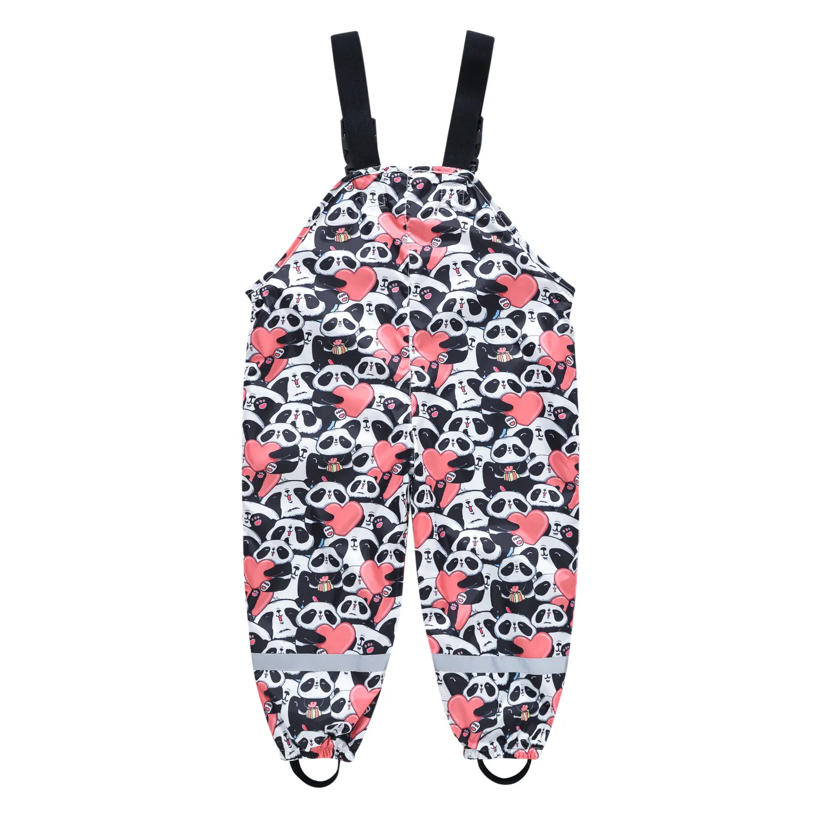 Children's Shoulder Strap Rain Pants Boys And Girls Baby Water Pants Children Rain Gear Kindergarten Children One-Piece Outdoor Technical Trousers display picture 26