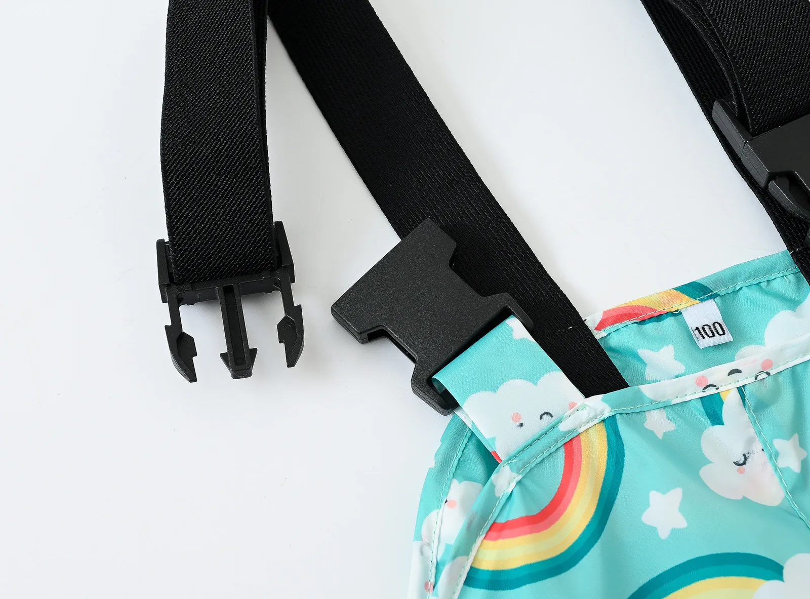 Children's Shoulder Strap Rain Pants Boys And Girls Baby Water Pants Children Rain Gear Kindergarten Children One-Piece Outdoor Technical Trousers display picture 50