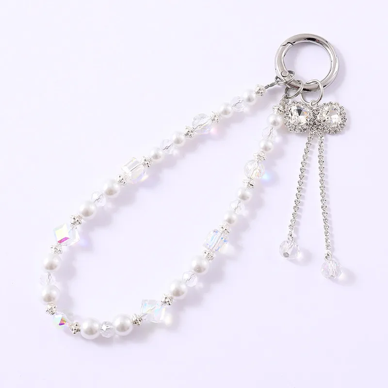 1 Piece Elegant Lady Geometric Artificial Crystal Bag Pendant Mobile Phone Chain display picture 6