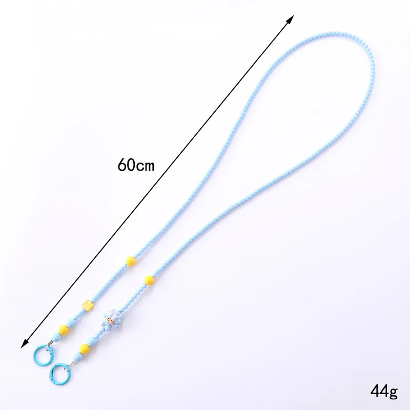 1 Piece Elegant Cute Sheep Acrylic Beaded Bag Pendant Mobile Phone Chain display picture 2